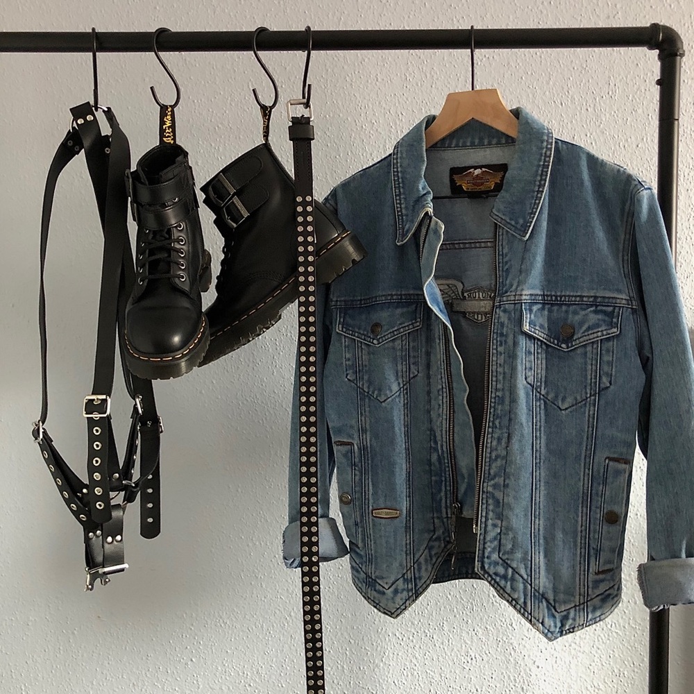 Harley Davidson Denim Jacket Gem